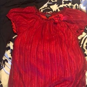 Red sparkly shirt perfect for Christmas
